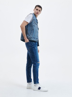 Reserved Carrot slim jeans Modre | 40286TPOL