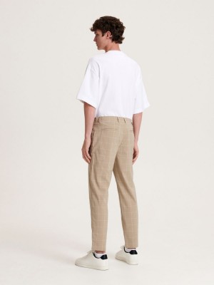 Reserved Carrot slim trousers Béžové | 15762IMXA