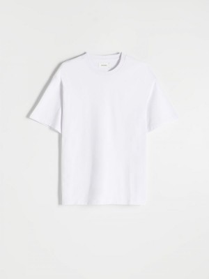Reserved Oversized T-shirt Biele | 34725MGNF
