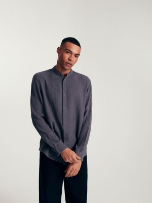 Reserved Regular fit shirt Siva | 26814PJIX