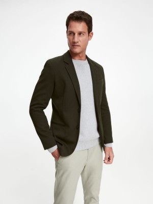 Reserved Slim fit blazer Hnedožltý | 86217LIJX