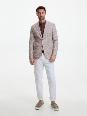 Reserved Slim fit blazer Nachový | 48190QONP