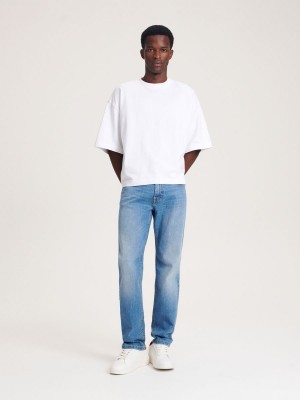 Reserved Slim jeans with wash effect Modre | 18972ZRHD