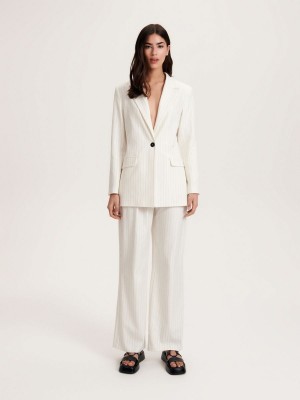 Reserved Suit trousers Ivory | 51407GHMI