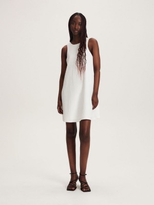 Reserved Trapezoid mini dress Biele | 90137IQRT