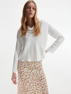 Reserved Viscose blouse Ivory | 90152CJLY