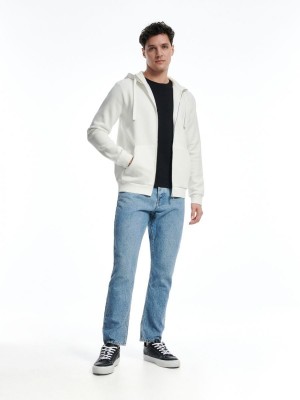 Reserved Zip up hoodie Ivory | 58140CPVO