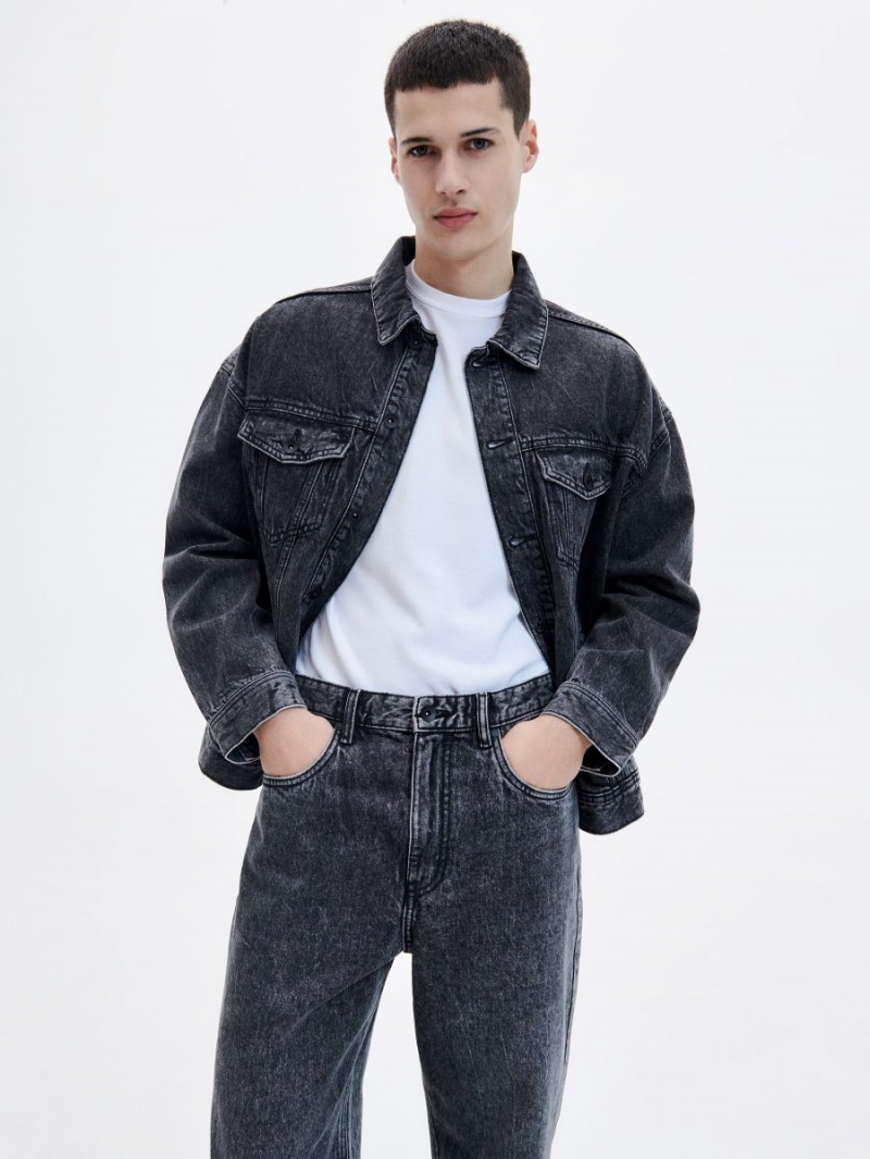 Reserved Baggy jeans with wash effect Siva | 79025XAKH