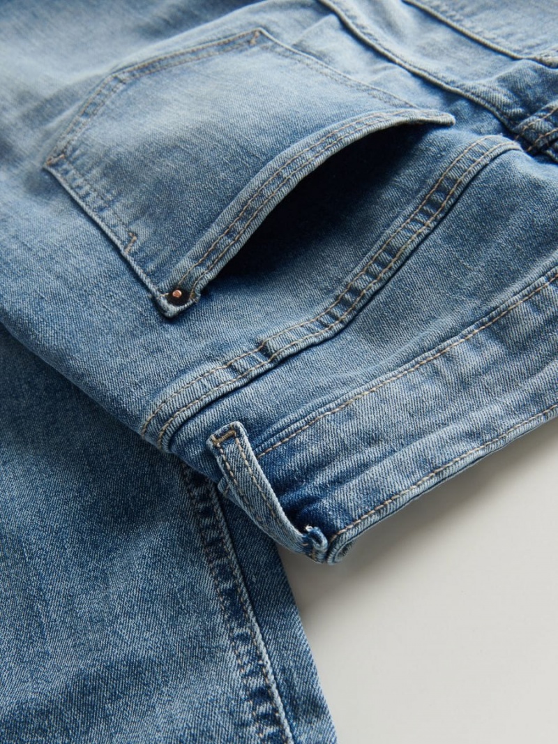 Reserved Boyfriend slim jeans Modre | 01945WMLF
