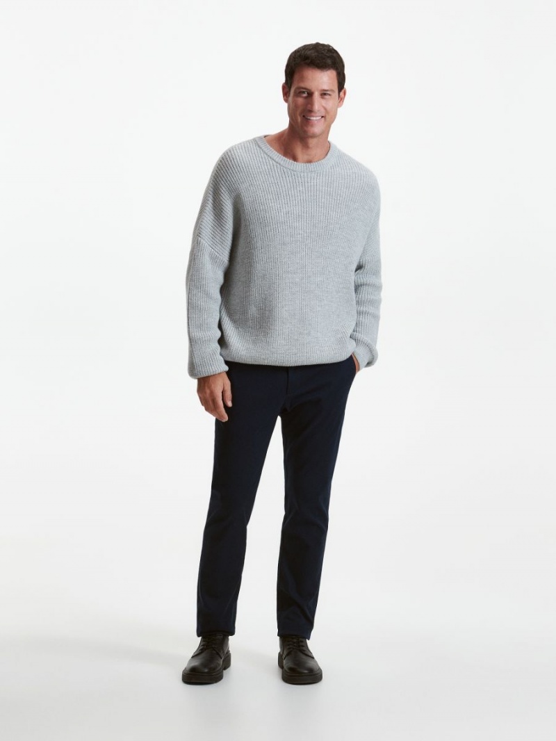 Reserved Chino slim fit trousers Námornícka Modrá | 68142UCXF