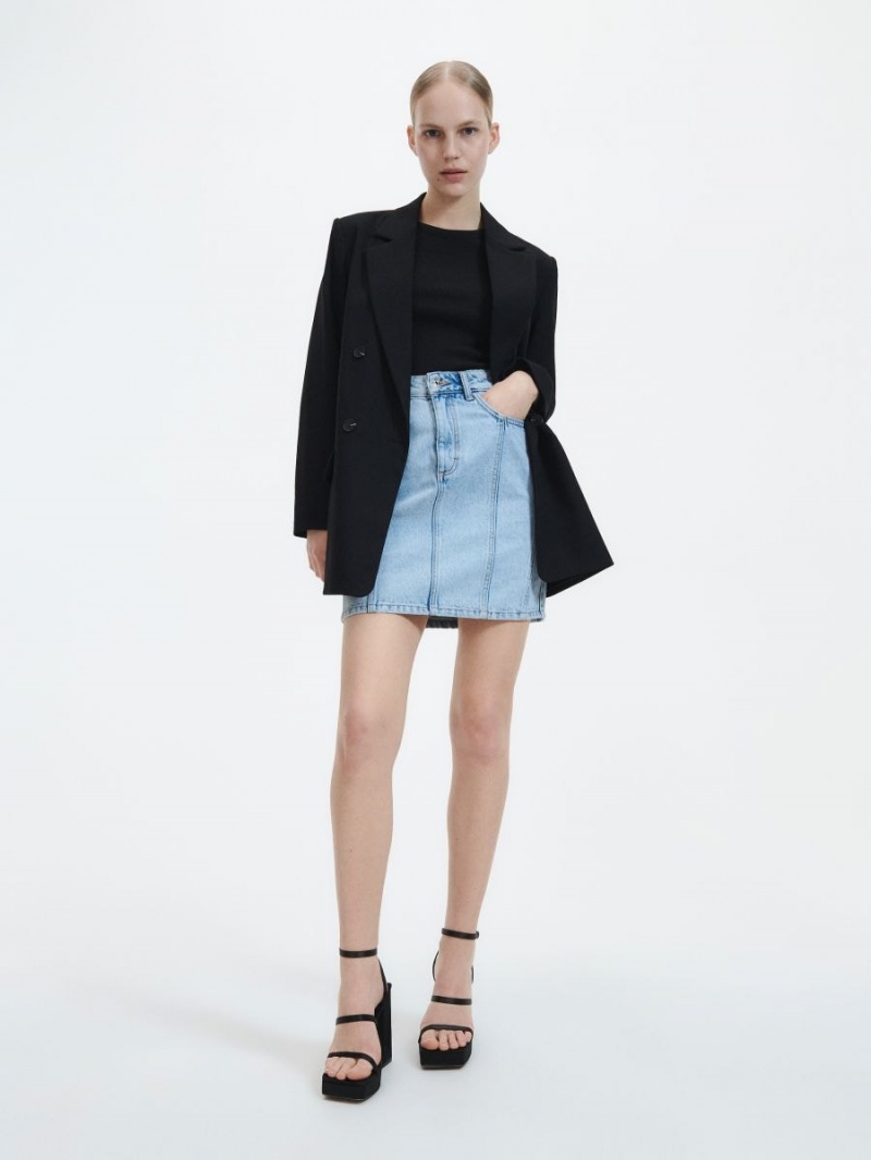 Reserved Denim skirt Modre | 23570LDIS