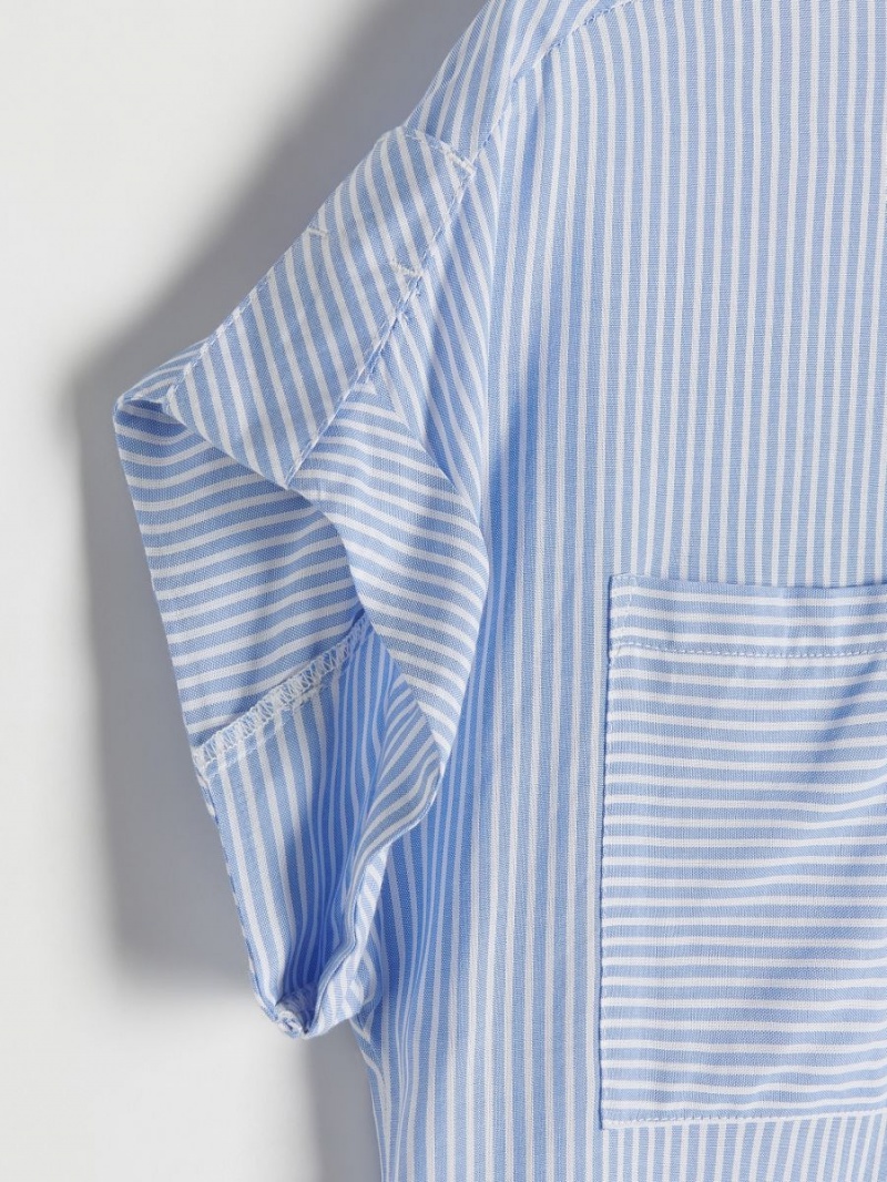 Reserved EcoVero™ shirt Modre | 08791PUHV