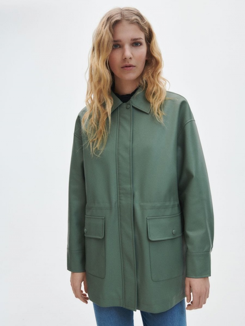 Reserved Faux leather jacket Zelene | 80496TJUG