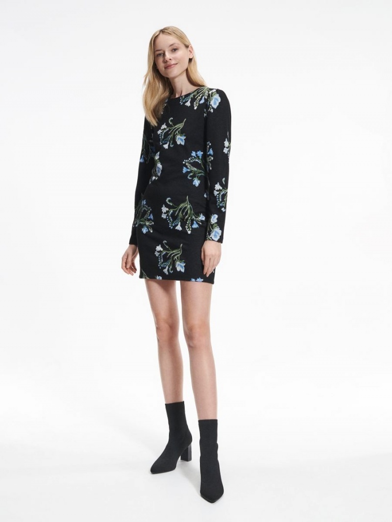Reserved Jacquard mini dress Viacfarebný | 79183NLUW