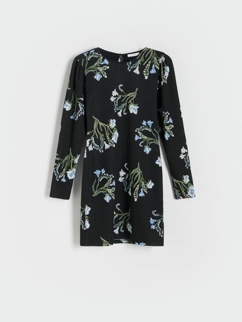 Reserved Jacquard mini dress Viacfarebný | 79183NLUW