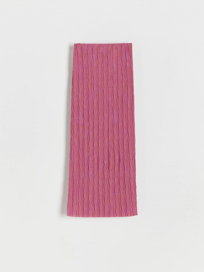 Reserved Jersey midi skirt Ruzove | 05478XIWA