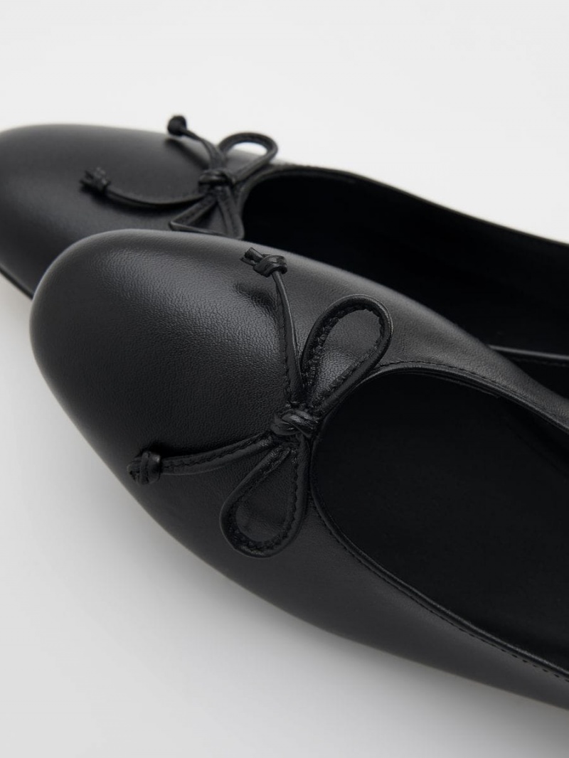 Reserved Kozene ballerinas Čierne | 68314LRIJ