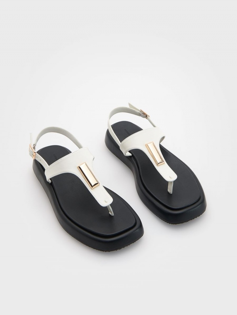 Reserved Kozene sandals Biele | 49208IYQS