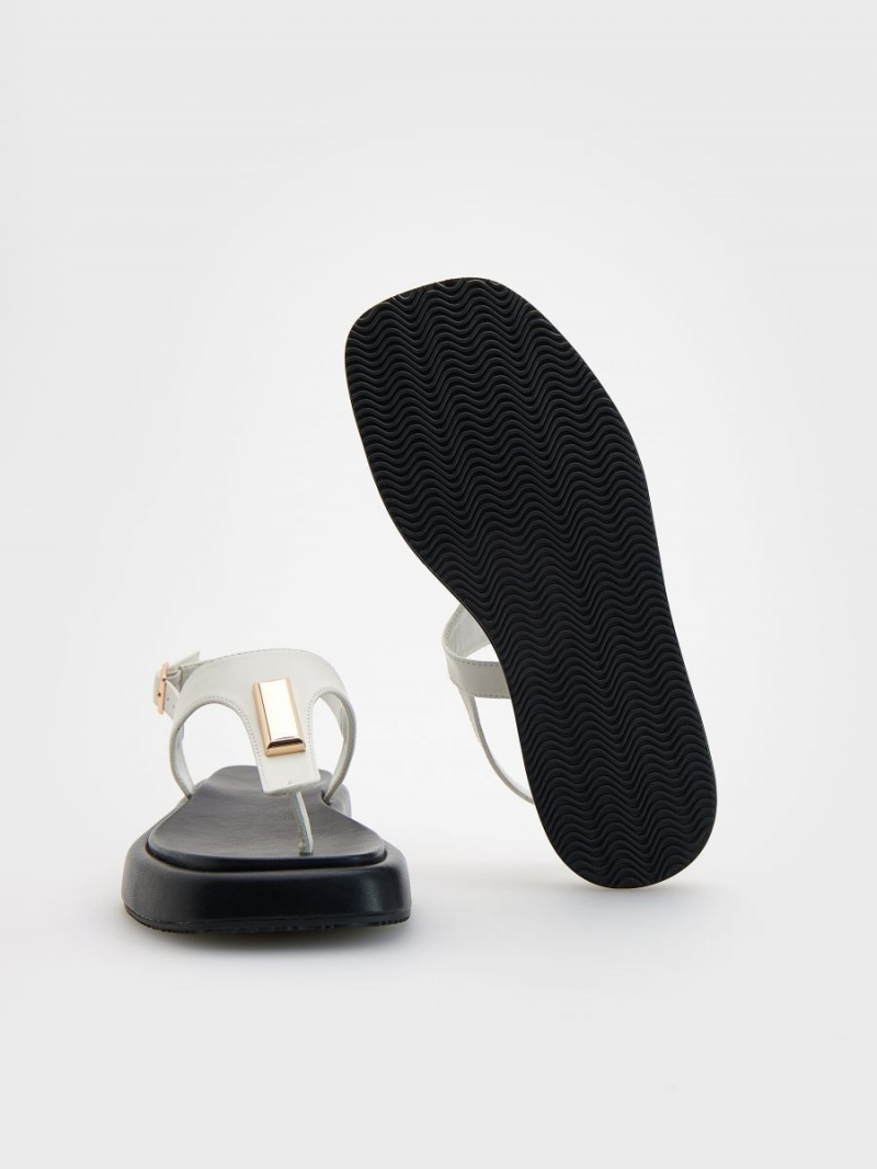 Reserved Kozene sandals Biele | 49208IYQS