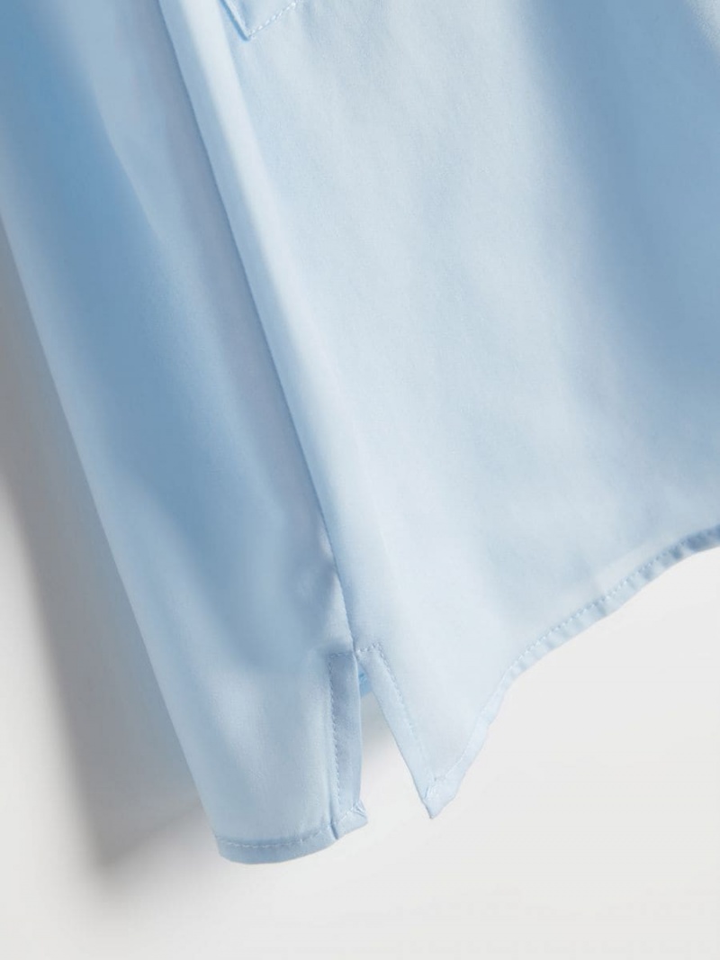 Reserved Kratke sleeve shirt Modre | 10745DPMX