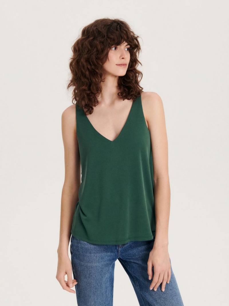 Reserved LADIES` BLOUSE Zelene | 51067SVPM