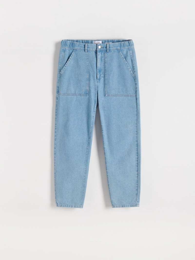 Reserved LADIES` JEANS TROUSERS Modre | 83462GPEW