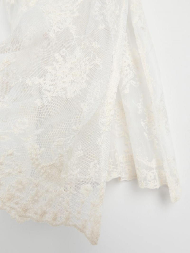 Reserved Ladies` poncho Kość Słoniowa | 63059KFGD