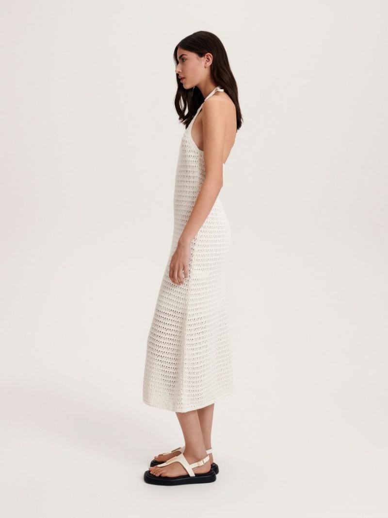 Reserved Maxi dress Ivory | 78036YSIX