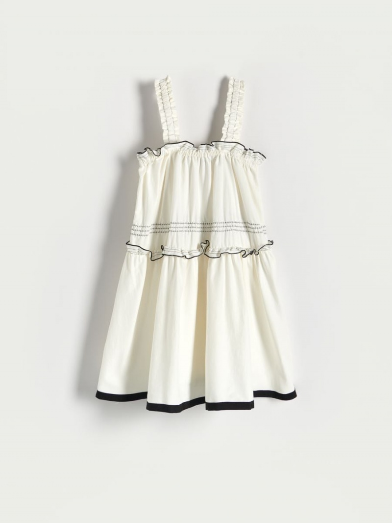 Reserved Mini dress Ivory | 85063YLHQ
