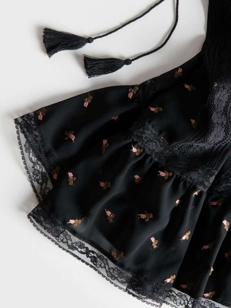 Reserved Mini dress Čierne | 84903LOGR