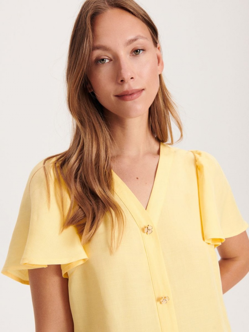 Reserved Mini dress Žlté | 39875AFVR