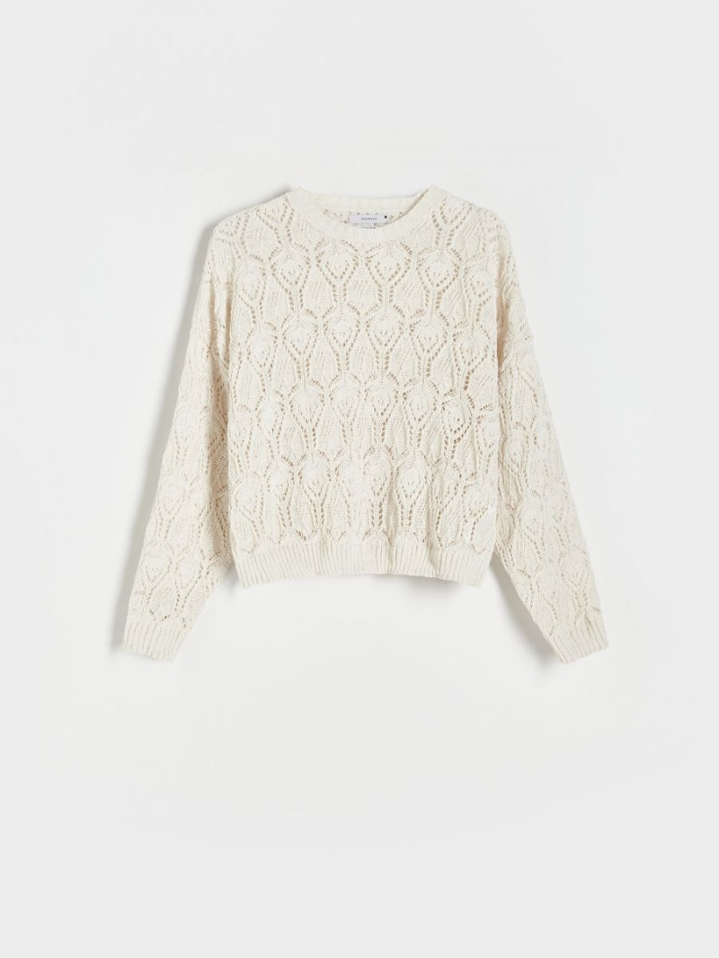 Reserved Openwork jumper Ivory | 81957JNSC