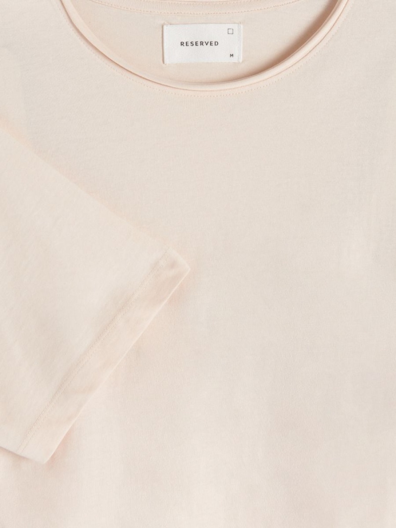 Reserved Oversized T-shirt Béžové | 18592PQLZ