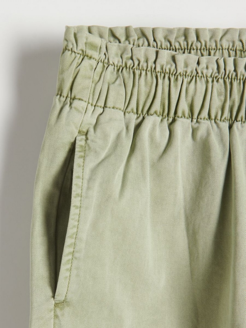 Reserved Paperbag design trousers Zelene | 28145VZHT