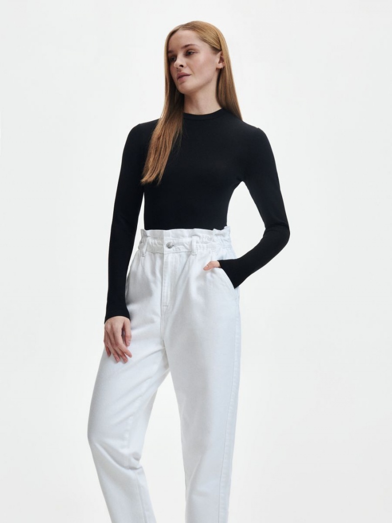 Reserved Paperbag jeans Biele | 37925ANOT