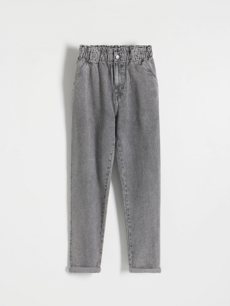 Reserved Paperbag jeans Svetlo Siva | 89654AEVO