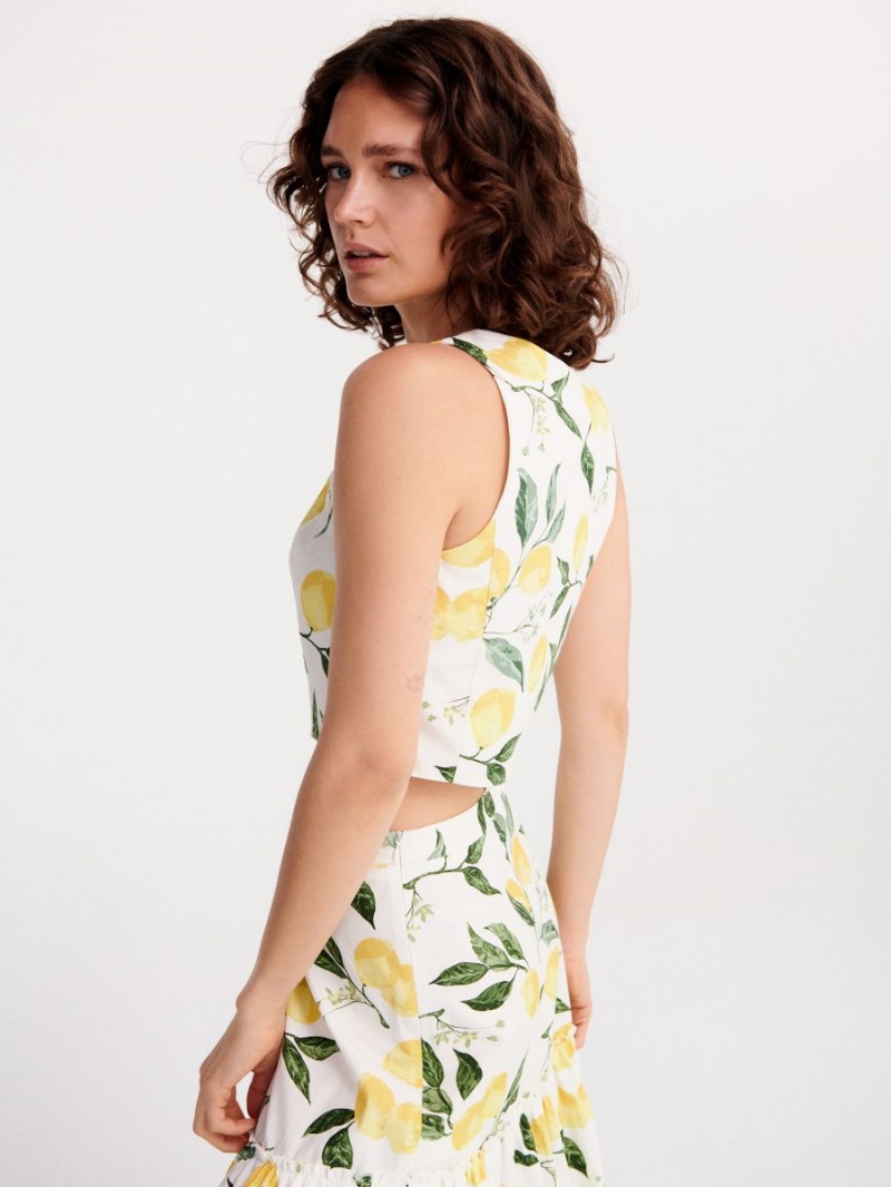 Reserved Patterned top Viacfarebný | 29850DPXF