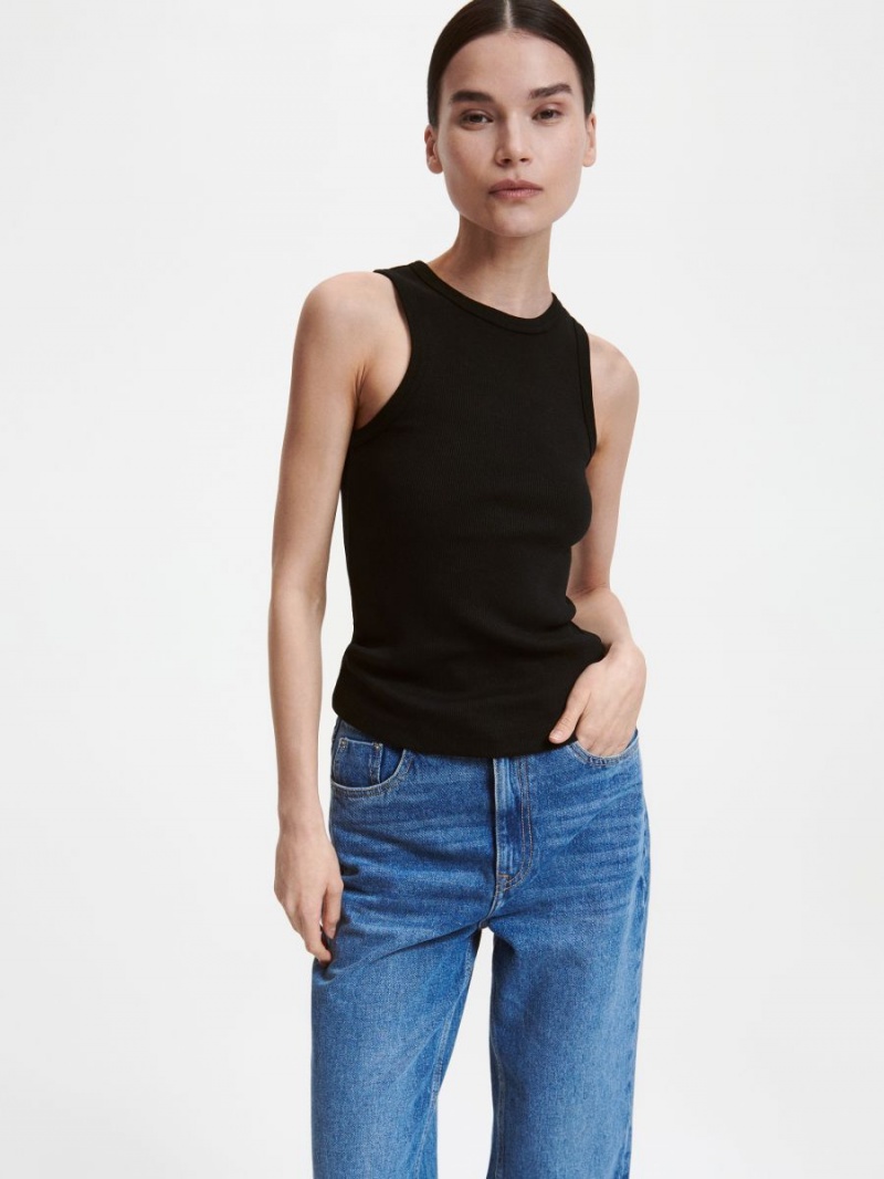 Reserved Pletené top Čierne | 16740DXUE