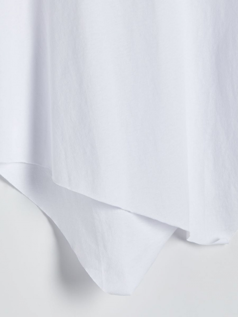 Reserved Regular fit T-shirt Biele | 92435ZEYQ