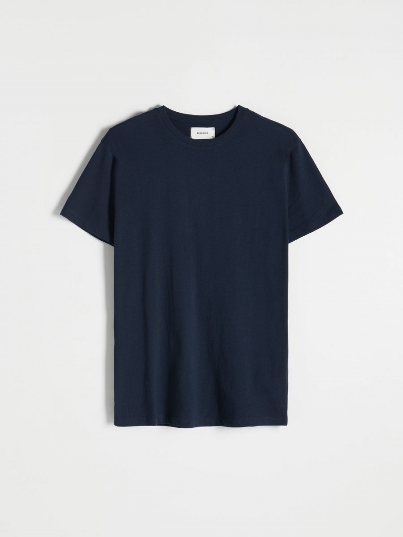Reserved Regular fit T-shirt Námornícka Modrá | 14280RTAY