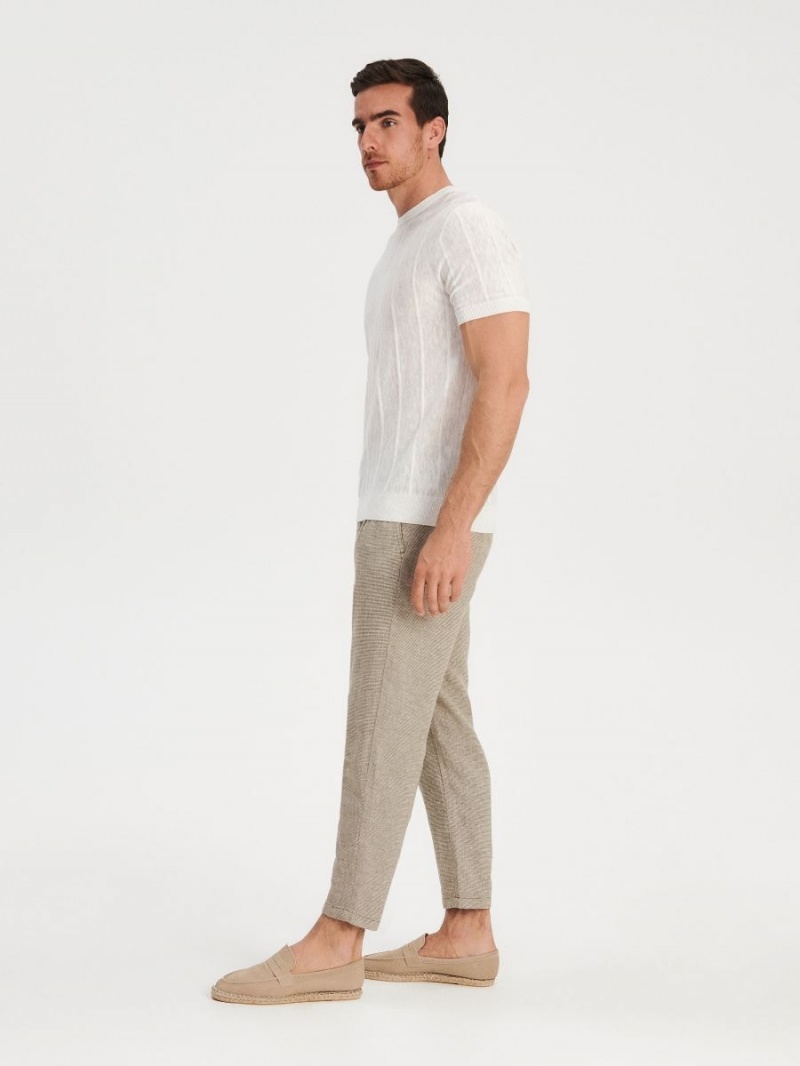 Reserved Regular fit chino trousers Zelene | 57098UIVZ