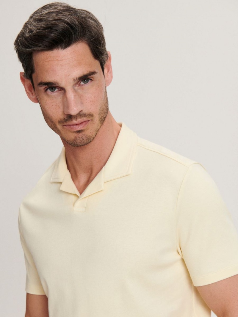 Reserved Regular fit polo shirt Žlté | 39186IVYJ