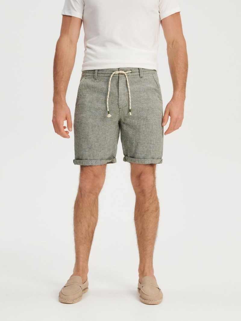 Reserved Regular linen blend shorts Zelene | 21895PBAN