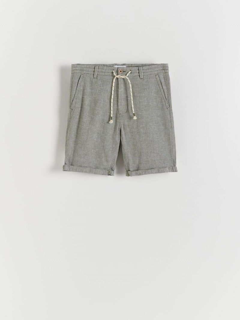 Reserved Regular linen blend shorts Zelene | 21895PBAN
