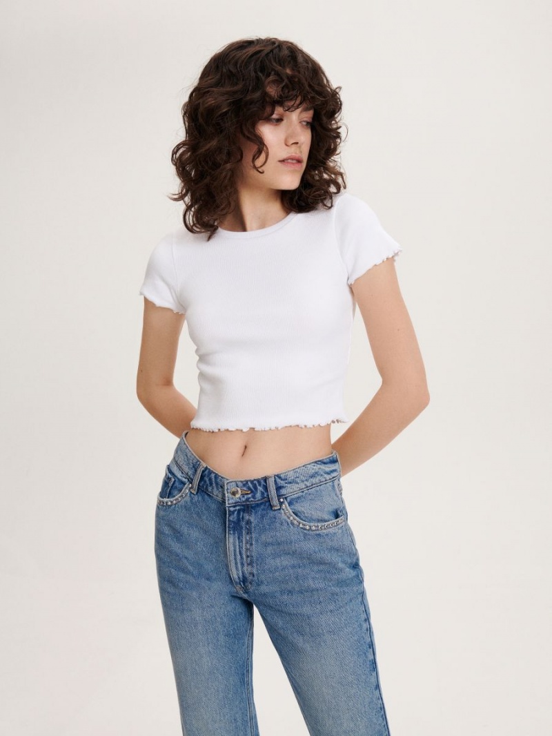 Reserved Rovno jeans Modre | 57602BJTA