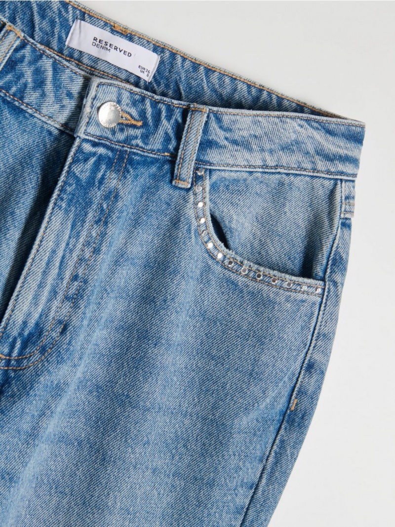 Reserved Rovno jeans Modre | 57602BJTA