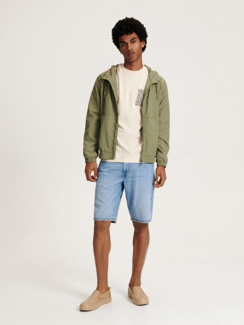 Reserved S Kapucňou jacket Zelene | 86273NHUW