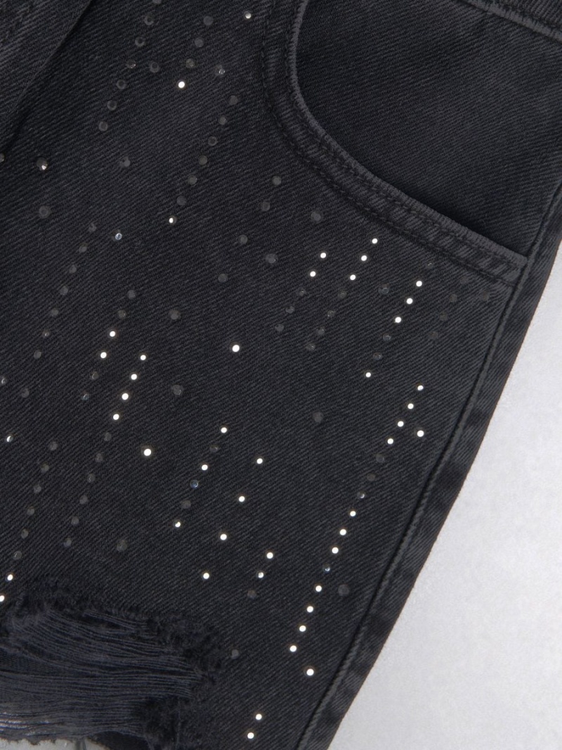 Reserved Shorts with detailing Čierne | 59416FLAH