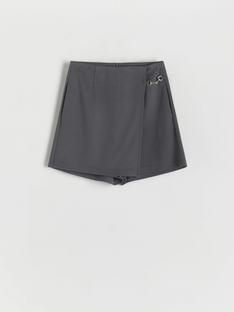 Reserved Skort Svetlo Siva | 04586BPCY