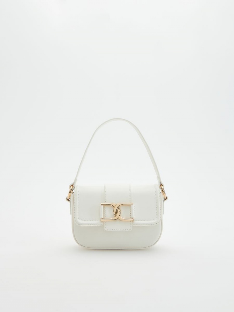 Reserved Small bag with decorative buckle Biele | 72048EWMS